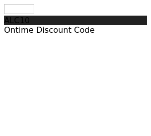 Ontime Coupon ALC10