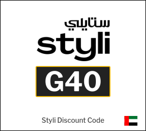 Styli First Purchase Coupon Code (G40)