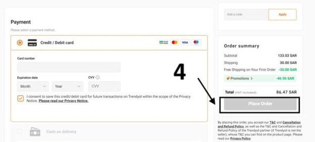 How to Place an Order on Trendyol