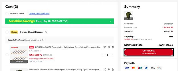 how to place an order on aliexpress