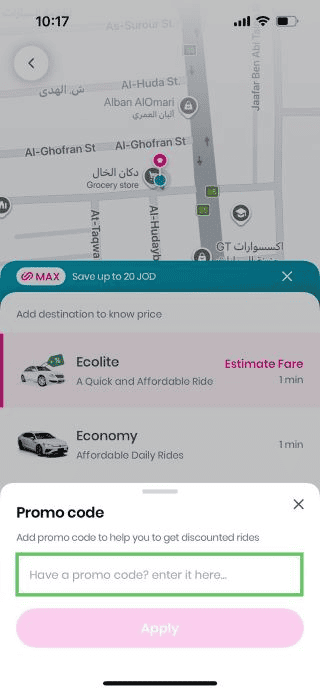 Jeeny's first ride promo code