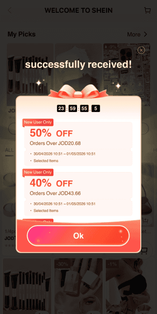 The successful activation of SHEIN coupon code