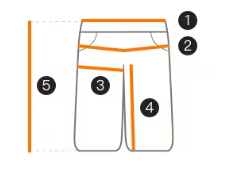 Temu size chart for kids’ bottoms